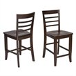 ADD TO YOUR SET: Office Star Jamestown Barstools in Espresso (Set of 2)