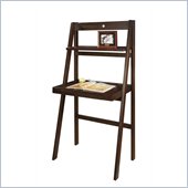 Office Star Folding Desk Computer Desk in Espresso
