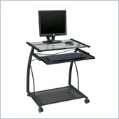 Office Star Orion Computer Cart in Black