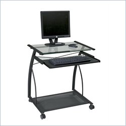 Office Star Orion Computer Cart in Champagne