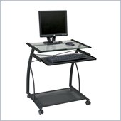 Office Star Orion Computer Cart in Champagne