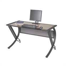 Office Star Horizon Corner & Return in Black / Bronze Glass