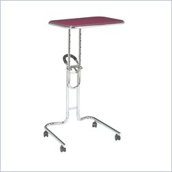 Office Star Lucent Laptop Stand in Pink Glass