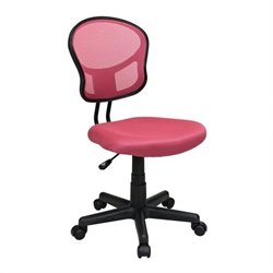 Office Star OSP Designs Seating Mesh Task Chair in Pink