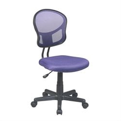 Office Star OSP Designs Seating Mesh Task Chair in Purple