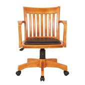 Office Star OSP Designs Seating Deluxe Bankers Chair with Vinyl Seat