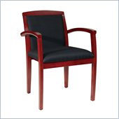 Office Star Wood Guest Seating Coordinates Chair in Cherry (Set of 2)