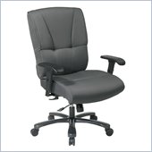 Office Star Big and Tall Deluxe Grey Executive Chair with Mid Tilt