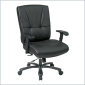 Office Star Big and Tall Deluxe Executive Black Chair with Mid Tilt