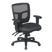 Office Star ProGrid Back Mid Back Managers Chair with Adjustable Arms