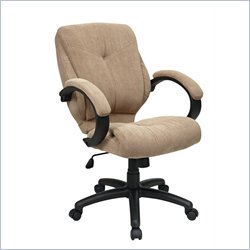 Office Star Fabric Managers Chair with Tilt Control in Easy Brownstone