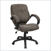 Office Star Fabric Managers Chair with Tilt Control in Easy Charcoal