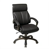 Office Star Executive Espresso Eco Leather Chair