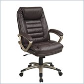 Office Star Wine Eco Leather Chair with Locking Tilt Control