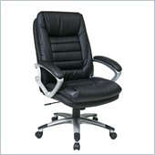 Office Star Eco Leather Chair with Locking Tilt Control