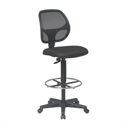 Office Star Deluxe Mesh Back Drafting Chair with Mesh Seat