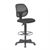 Office Star Deluxe Mesh Back Drafting Chair with Mesh Seat