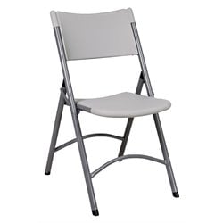Office Star Resin Chair with Grey Frame (4 Pack)