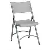 Office Star Resin Chair with Silver Frame (4 Pack)