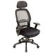 Office Star SPACE Deluxe Matrex Back Executive Office Chair with Mesh Seat in Black