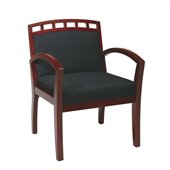 Office Star Work Smart Cherry Finish Leg Chair