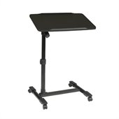 Office Star Adjustable Top Mobile Laptop Cart in Black
