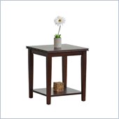 Office Star Tucson End Table in Dark Espresso