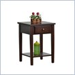 ADD TO YOUR SET: Office Star Tucson Accent Table in Dark Espresso