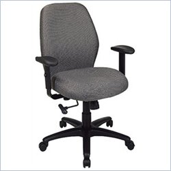 Office Star Work Smart 2-to-1 Synchro Tilt Managers Chair with Adjustable Padded Arms