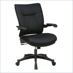 Office Star SPACE Collection: Deluxe Black Mesh Managers Chair with Cantilever Arms and... by Office Star