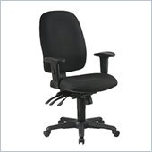 Office Star Work Smart Multi-Function Ergonomic Chair with Ratchet Back and Adjustable Soft Padded Arms