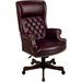 Office Star Traditional Vinyl Executive Office Chair in Mahogany