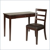 Office Star Tucson 42 Desk and Chair Set in Dark Espresso