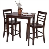 Office Star Jamestown 3 Piece Pub Set in Espresso