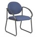 Office Star Deluxe Sled Base Arm Guest Chair-Blue Star