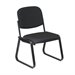 Office Star Deluxe Sled Base Armless Guest Chair with Designer Plastic Shell-Stratus