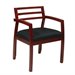 Office Star Napa Guest Chair With Wood Back in Cherry