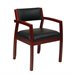 Office Star Napa Guest Chair With Upholstered Back in Cherry
