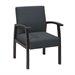 Office Star WD Deluxe Guest Chair in Charcoal and Mahogany