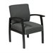 Office Star WD Deluxe Guest Chair in Charcoal and Espresso