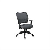 Office Star SPACE 40 Deluxe VeraFlex Office Chair with Fabric Seat (Charcoal)