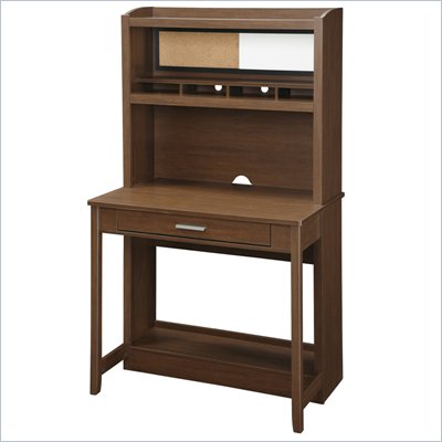 Office Star Alden Workstation in Light Old Wood Finish