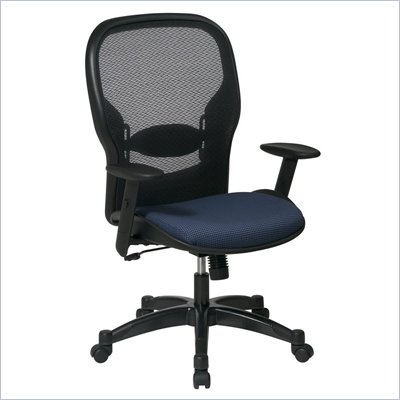 Office Star 23 Air Grid Back Fabric Seat Manager's Chair in Indigo