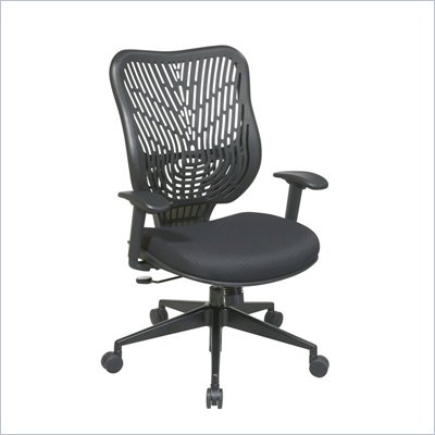 Office Star SPACE EPICC SpaceFlex Back Executive Chair in Raven