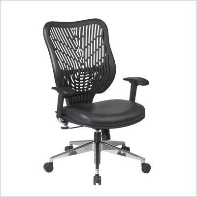Office Star SPACE EPICC SpaceFlex Back Executive Chair in Raven