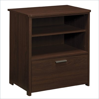 Office Star Concord Wood Filing Cabinet in Pinot Finish