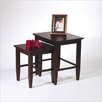 Office Star Espresso 2 Piece Nesting Table