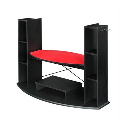 Office Star HEC Gamer TV Console in Red/Purple top with Black