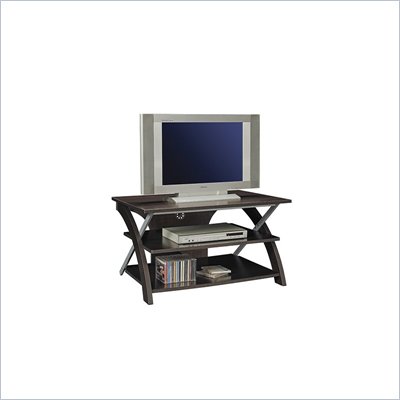 Office Star HEC 36" X-Text TV Stand in Espresso