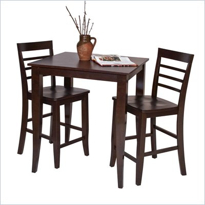Office Star Jamestown Pub Table in Espresso Finish